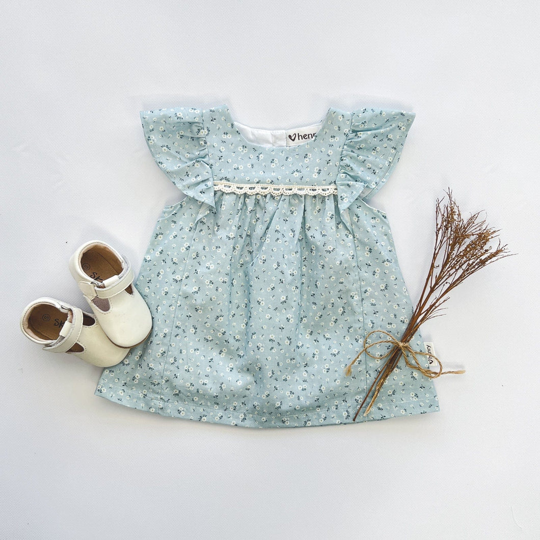 Love Henry Dresses Baby Girls Maisy Dress - Pansy Blue