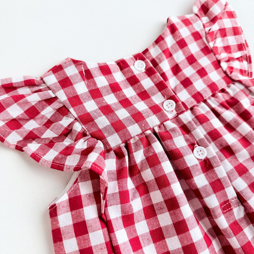 Love Henry Dresses Baby Girls Maisy Dress - Red Check