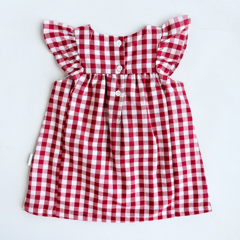 Love Henry Dresses Baby Girls Maisy Dress - Red Check