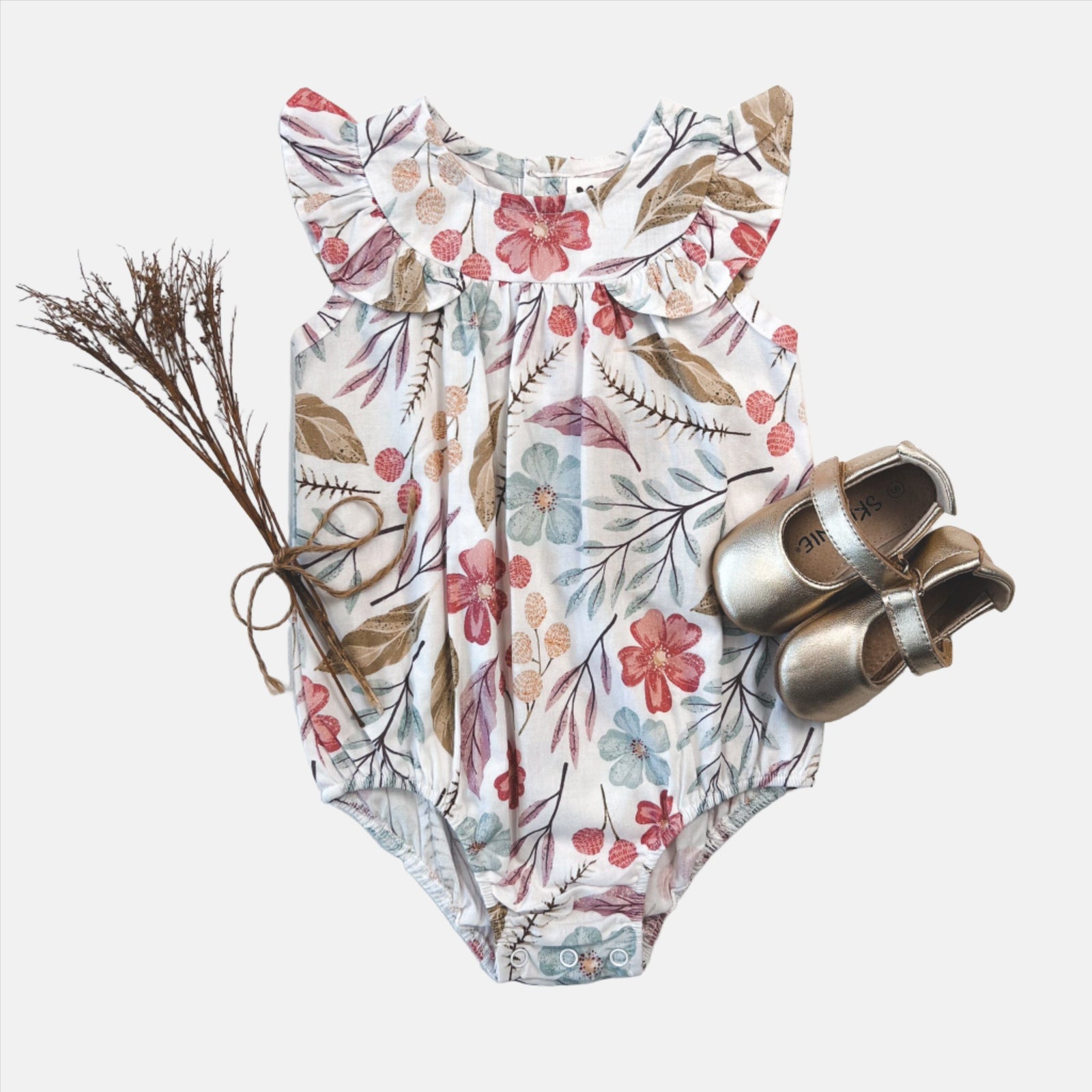 Love Henry Dresses Baby Girls Neve Playsuit - Fairyfloss Floral