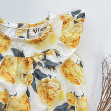 Load image into Gallery viewer, Love Henry Dresses Baby Girls Neve Playsuit - Lemon Floral
