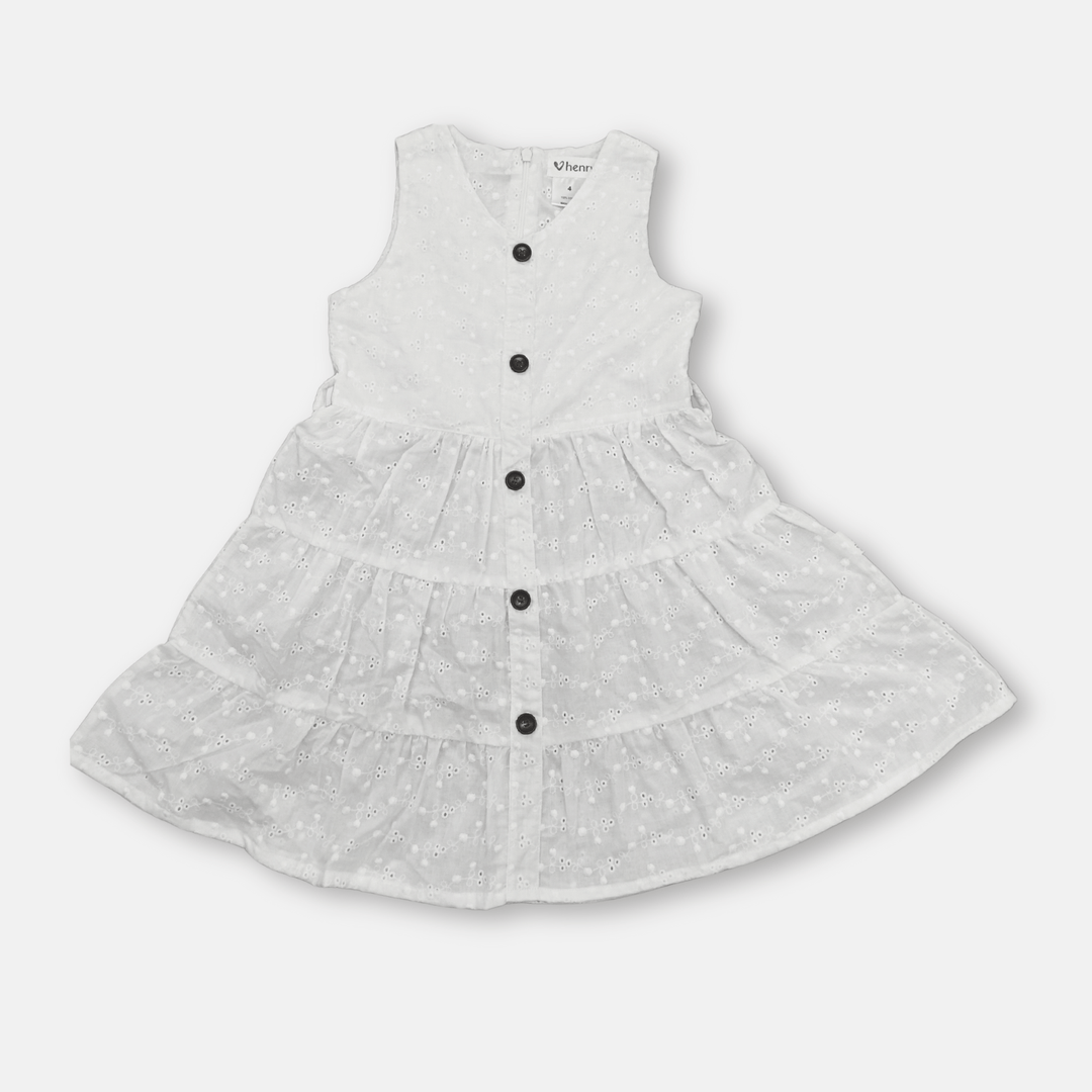 Love Henry Dresses Girls Alice Dress - White