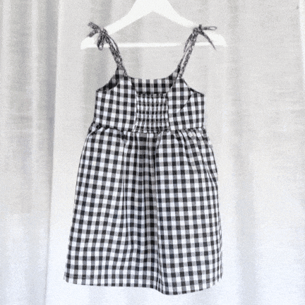 Love Henry Dresses Girls Eden Dress - Navy Check
