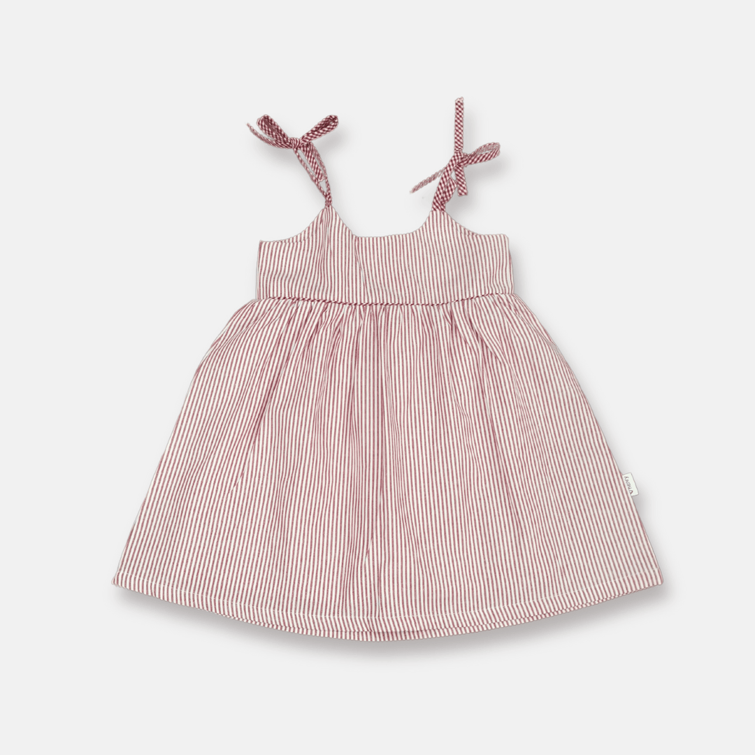 Love Henry Dresses Girls Eden Dress - Red Stripe