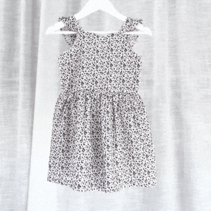 Love Henry Dresses Girls Ellie Dress - Navy Daisy