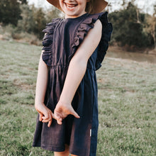 Load image into Gallery viewer, Love Henry Dresses Girls Florence Summer Dress - Navy Linen
