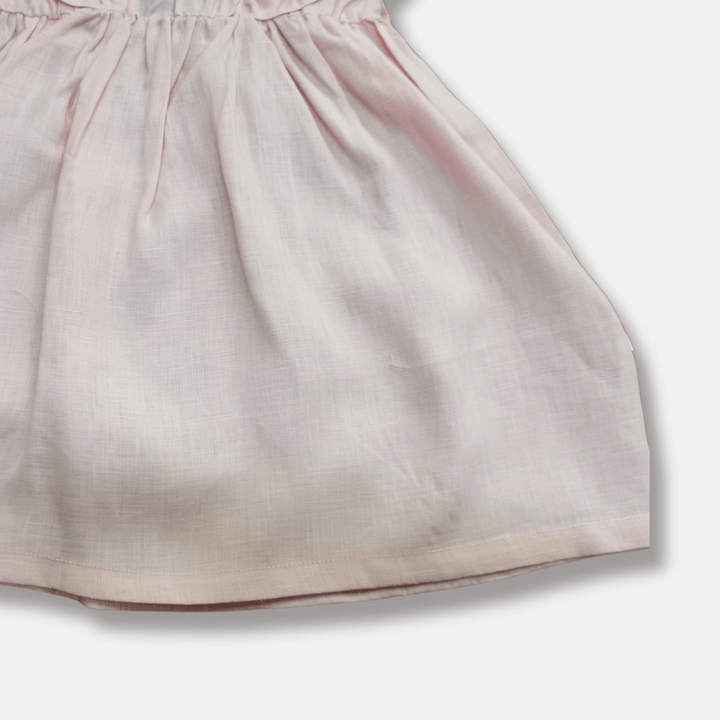 Love Henry Dresses Girls Florence Summer Dress - Pink Linen