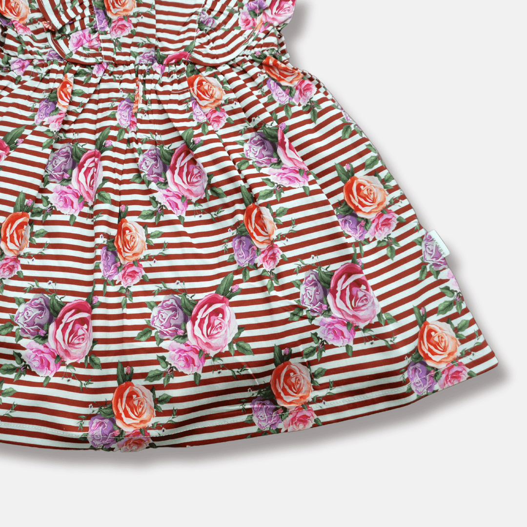 Love Henry Dresses Girls Florence Summer Dress - Striped Blooms
