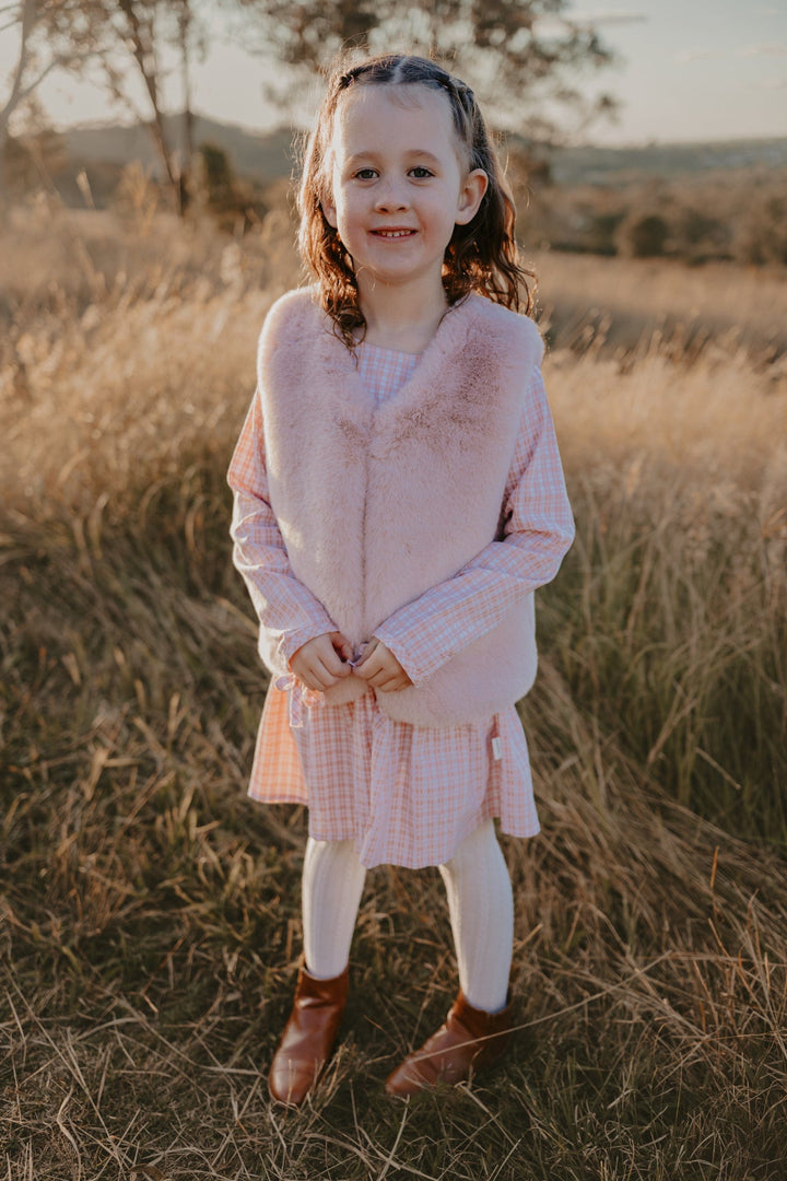 Love Henry Dresses Girls Frankie Dress -  Pink Check