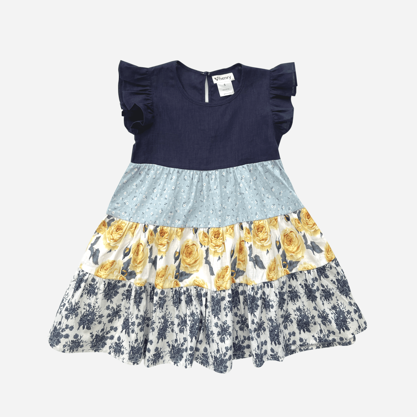 Love Henry Dresses Girls Ivy Dress - Amalfi Coast