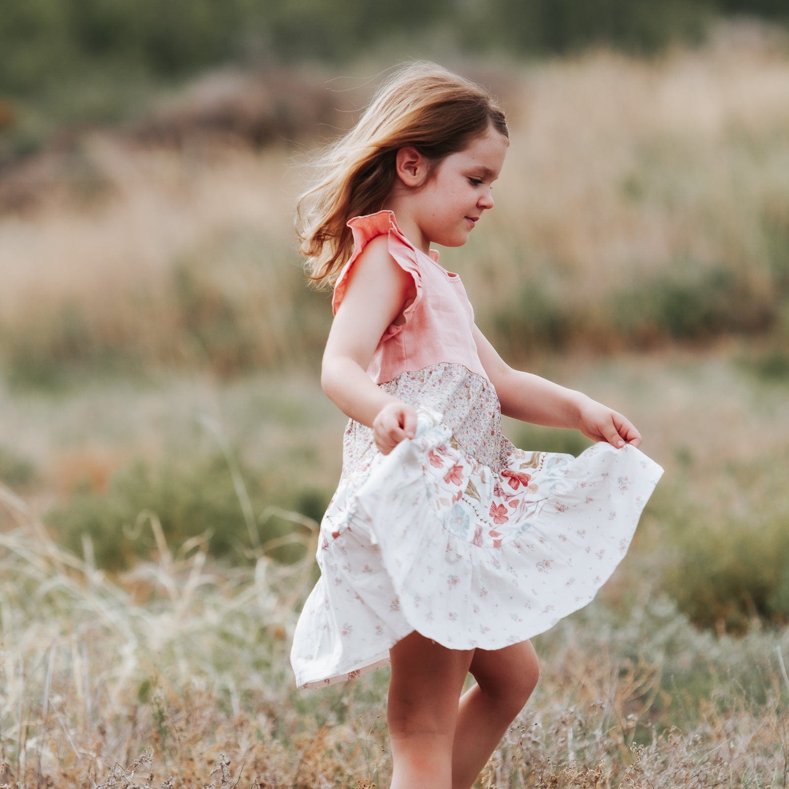 Love Henry Dresses Girls Ivy Dress - Fairyfloss Sunset