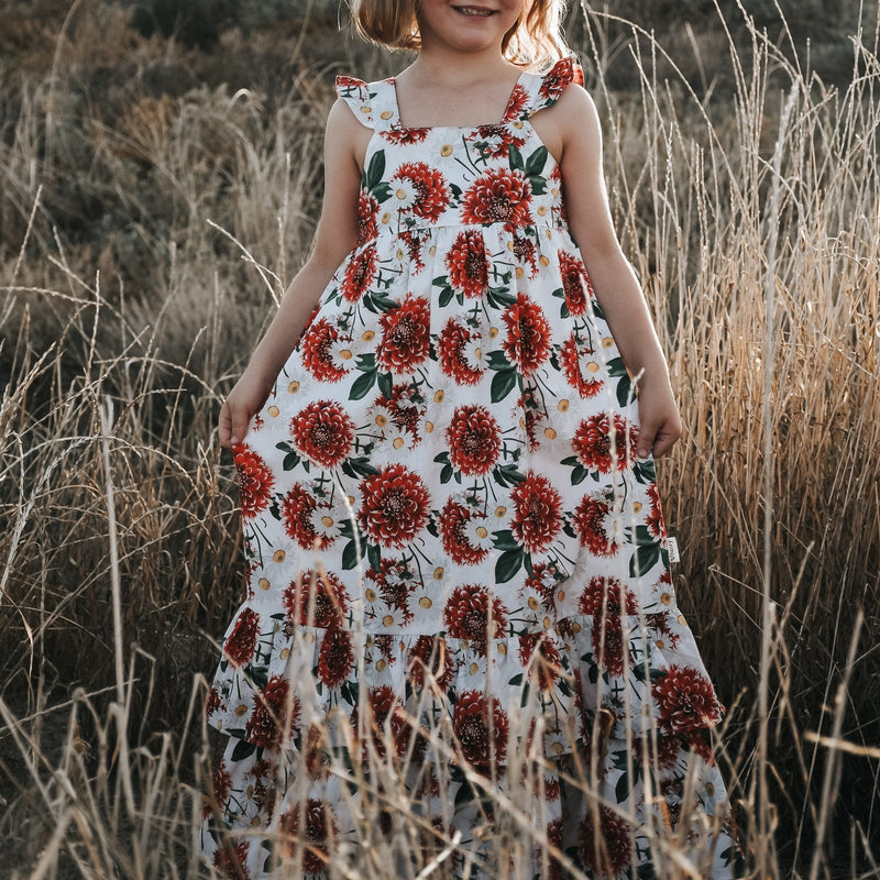 Girls Maxi Dress - Amore Floral