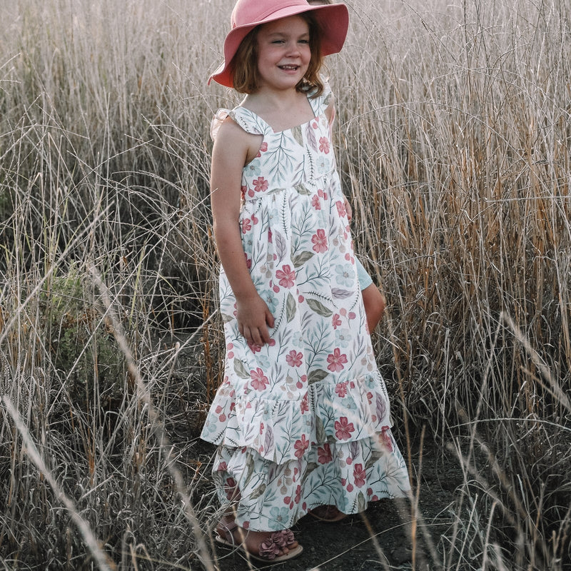 Girls Maxi Dress - Fairyfloss Floral