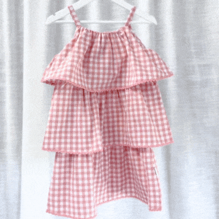 Love Henry Dresses Girls Sadie Dress - Pink Check