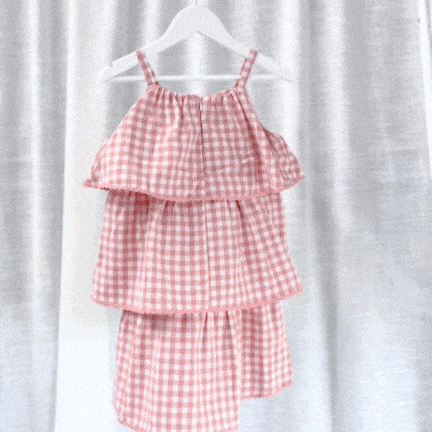 Love Henry Dresses Girls Sadie Dress - Pink Check