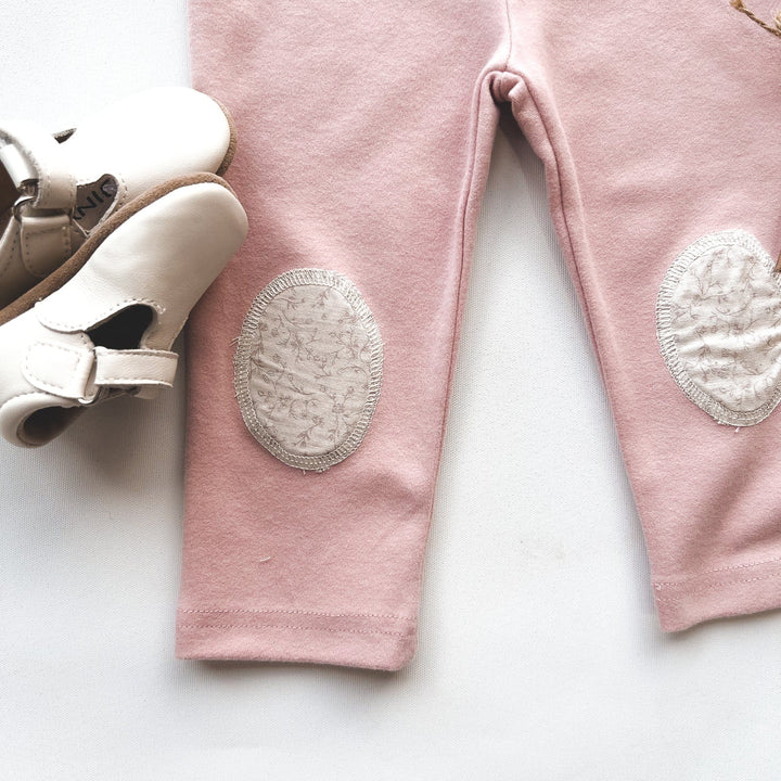 Love Henry Knit Onesie Baby Girls Comfy Pants - Pink