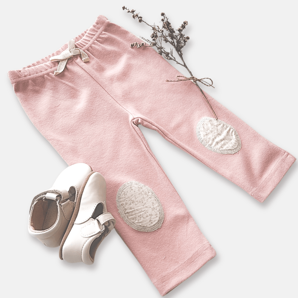 Love Henry Knit Onesie Baby Girls Comfy Pants - Pink