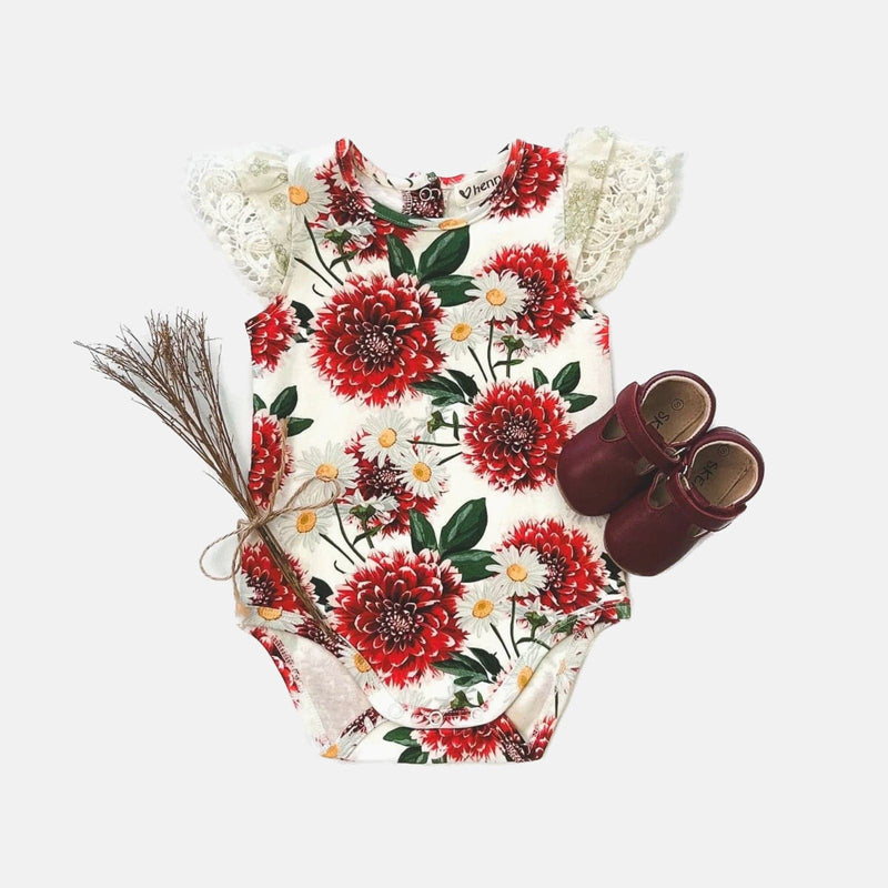 Baby Girls Knit Romper - Amore Floral