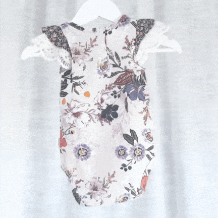 Love Henry Knit Onesie Baby Girls Knit Romper - Native Floral