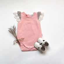 Load image into Gallery viewer, Love Henry Knit Onesie Baby Girls Knit Romper - Peach Pink
