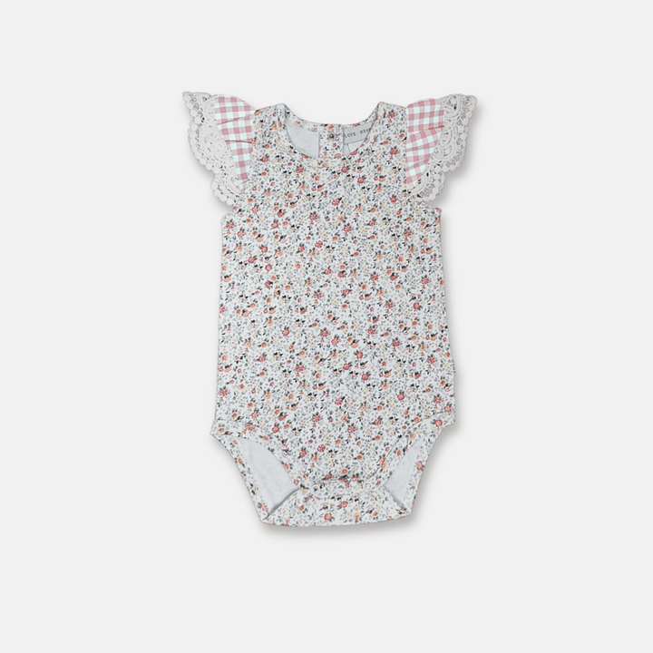 Love Henry Knit Onesie Baby Girls Knit Romper -  Petite Floral
