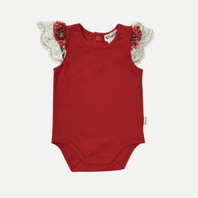 Load image into Gallery viewer, Love Henry Knit Onesie Baby Girls Knit Romper - Red
