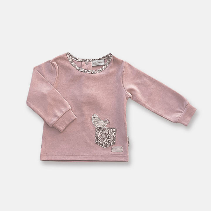 Love Henry Knit Onesie Baby Girls Knit Top -  Pocket Birdy