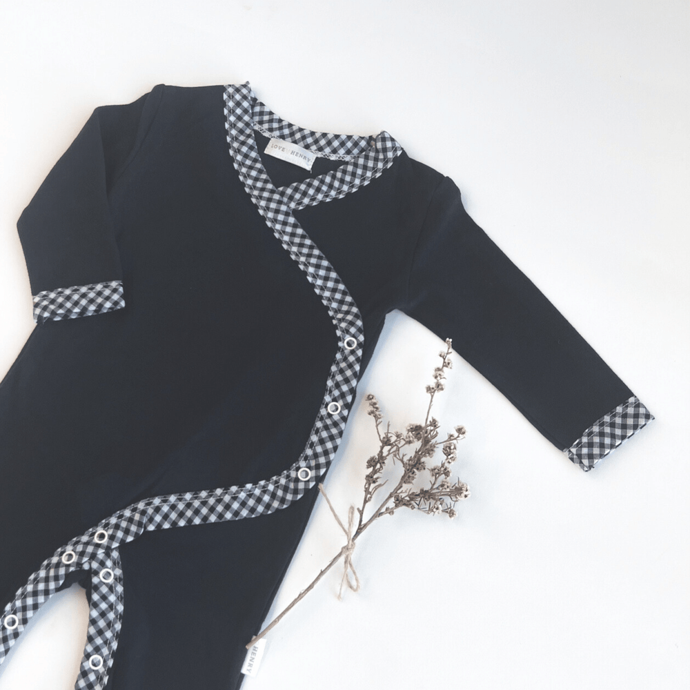 Love Henry Knit Onesie Baby Girls Winter Onesie - Navy