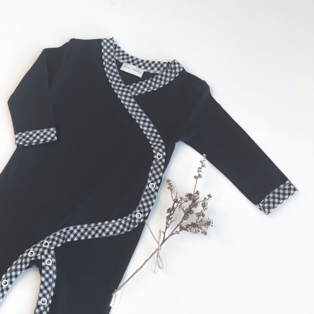 Love Henry Knit Onesie Baby Girls Winter Onesie - Navy