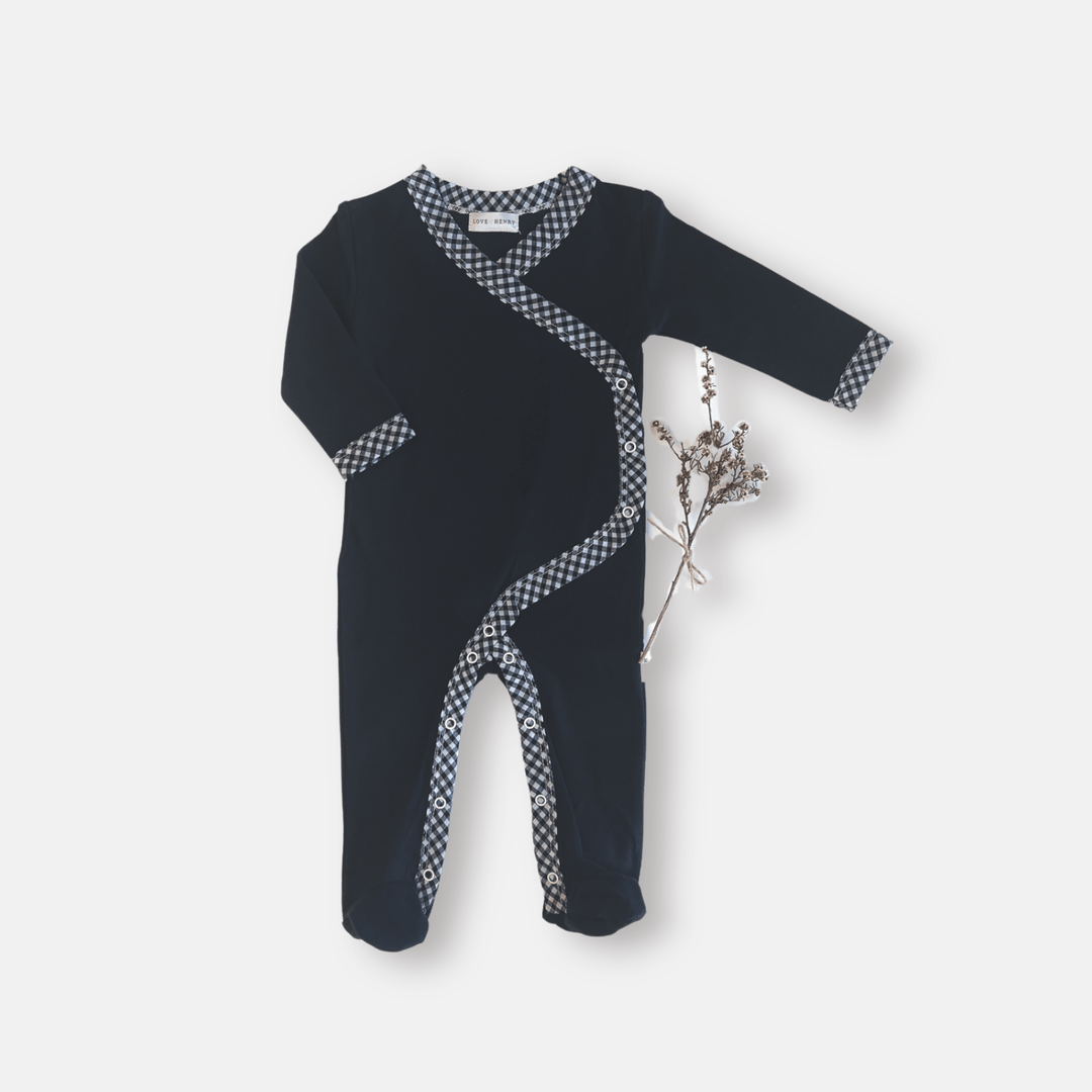 Love Henry Knit Onesie Baby Girls Winter Onesie - Navy
