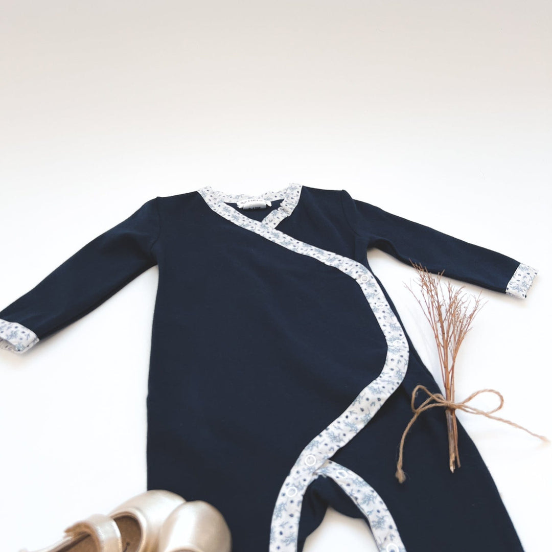 Love Henry Knit Onesie Baby Girls Winter Onesie - Navy