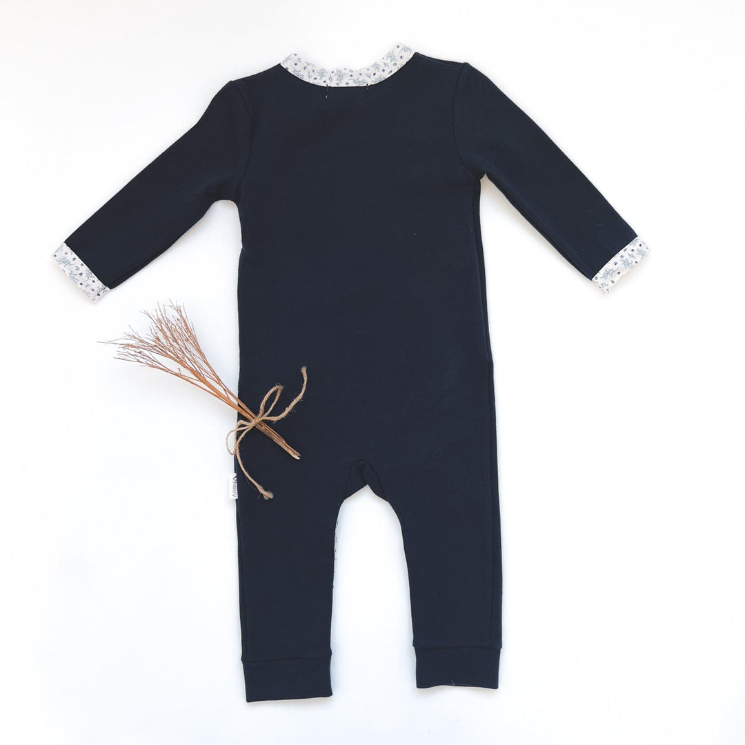 Love Henry Knit Onesie Baby Girls Winter Onesie - Navy