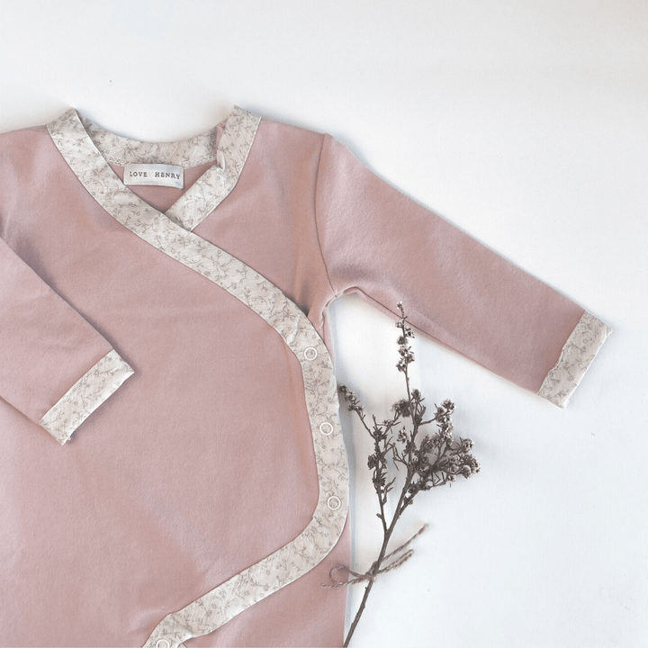 Love Henry Knit Onesie Baby Girls Winter Onesie - Pink