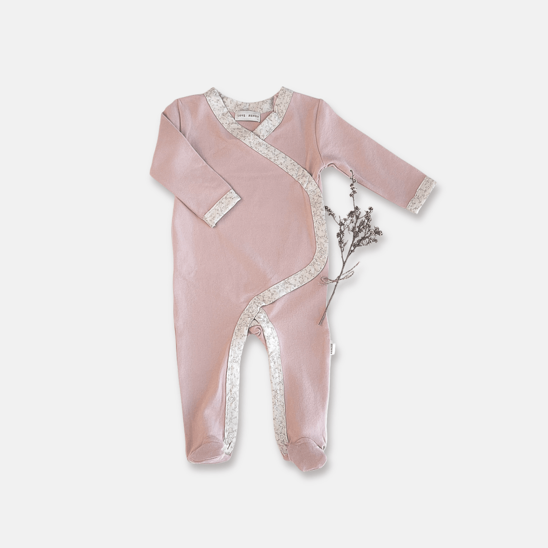 Love Henry Knit Onesie Baby Girls Winter Onesie - Pink