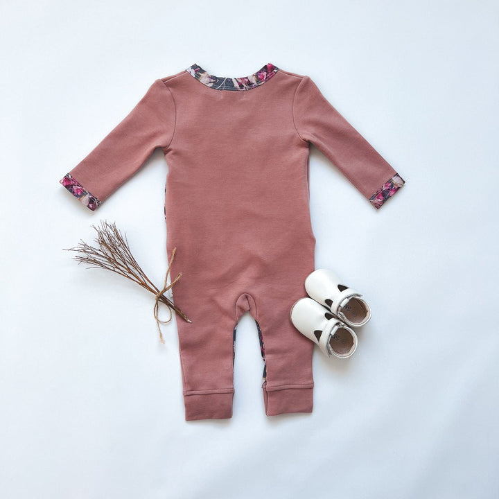 Love Henry Knit Onesie Baby Girls Winter Onesie - Pink Rust