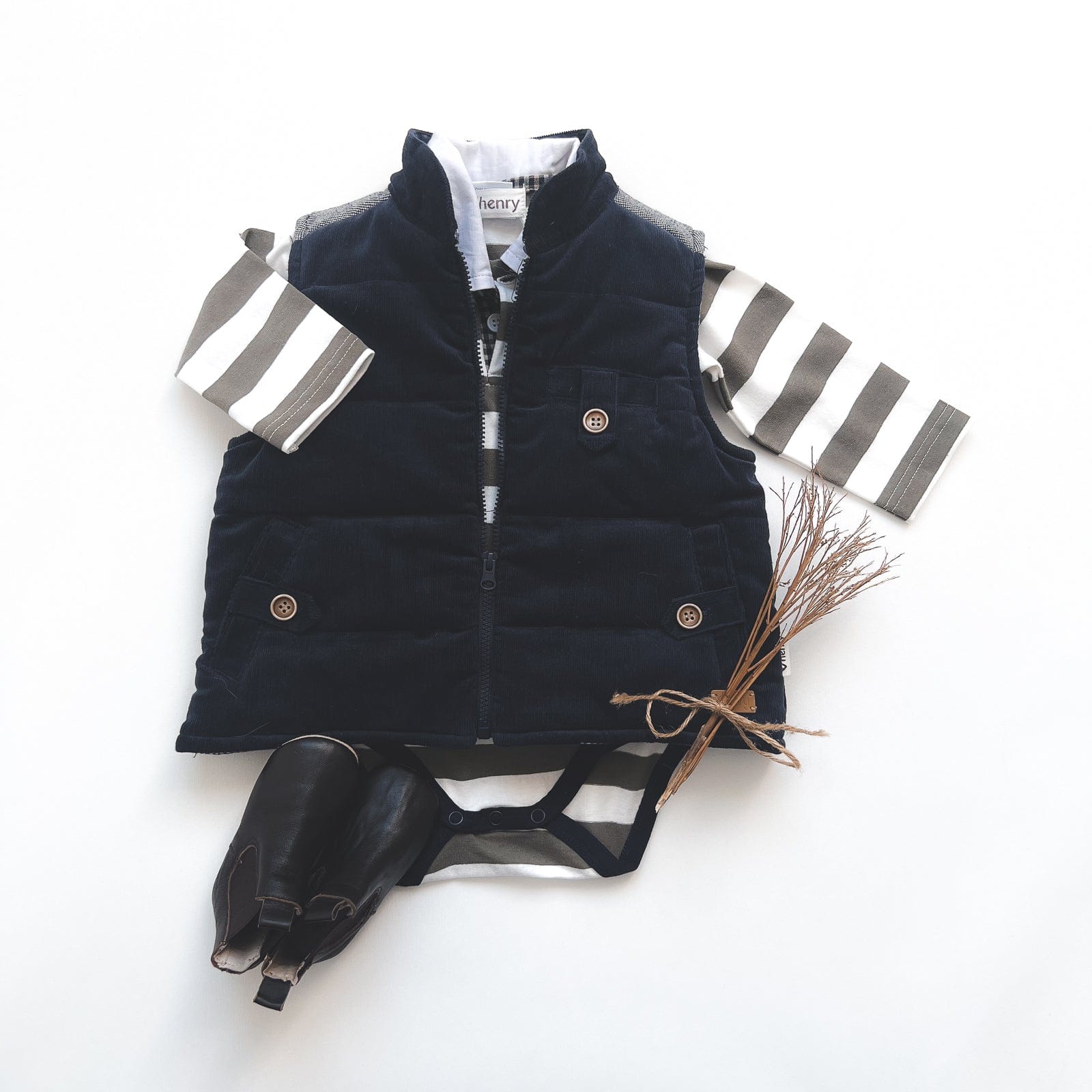 Baby boy black puffer vest online