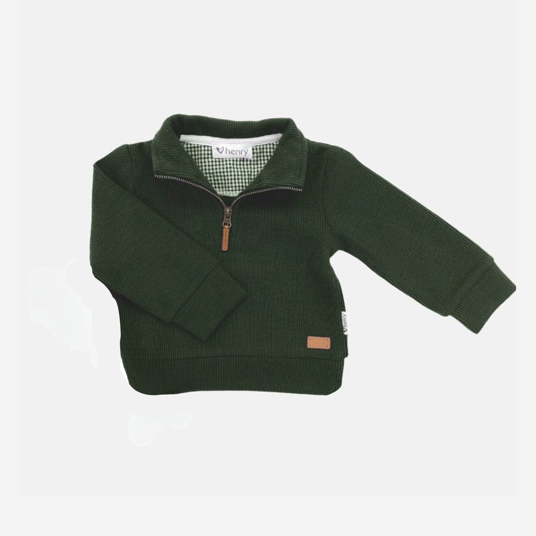 Love Henry Outerwear Baby Boys Harry Jumper - Green