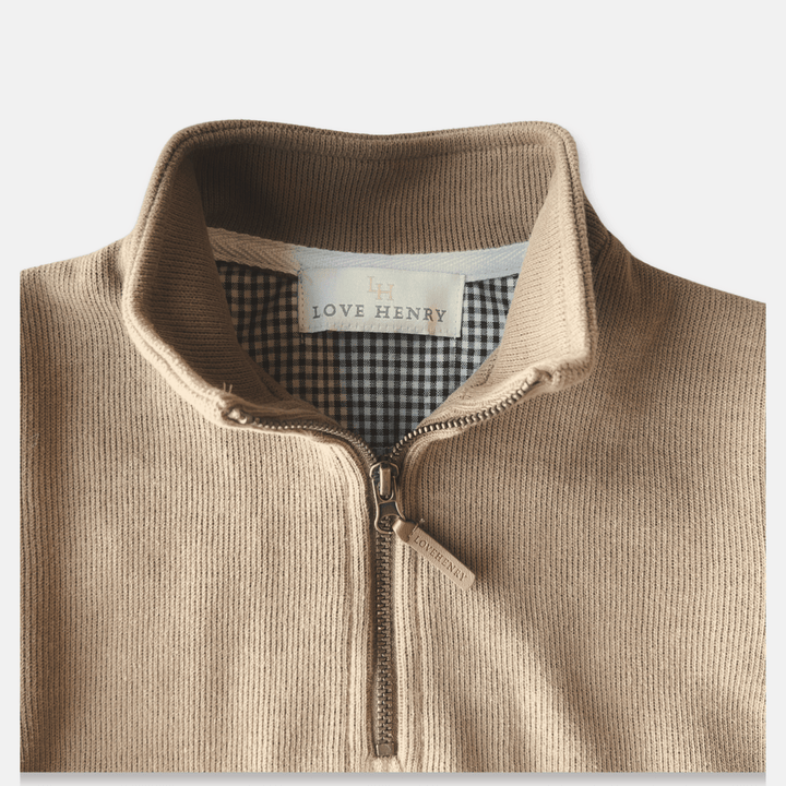Love Henry Outerwear Boys Harry Jumper - Tan