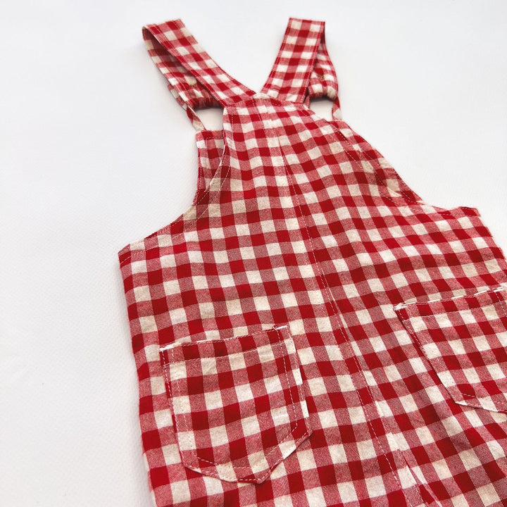 Love Henry Overalls Baby Boys Ned Dungaree - Red Check