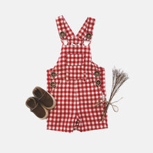Load image into Gallery viewer, Love Henry Overalls Baby Boys Ned Dungaree - Red Check
