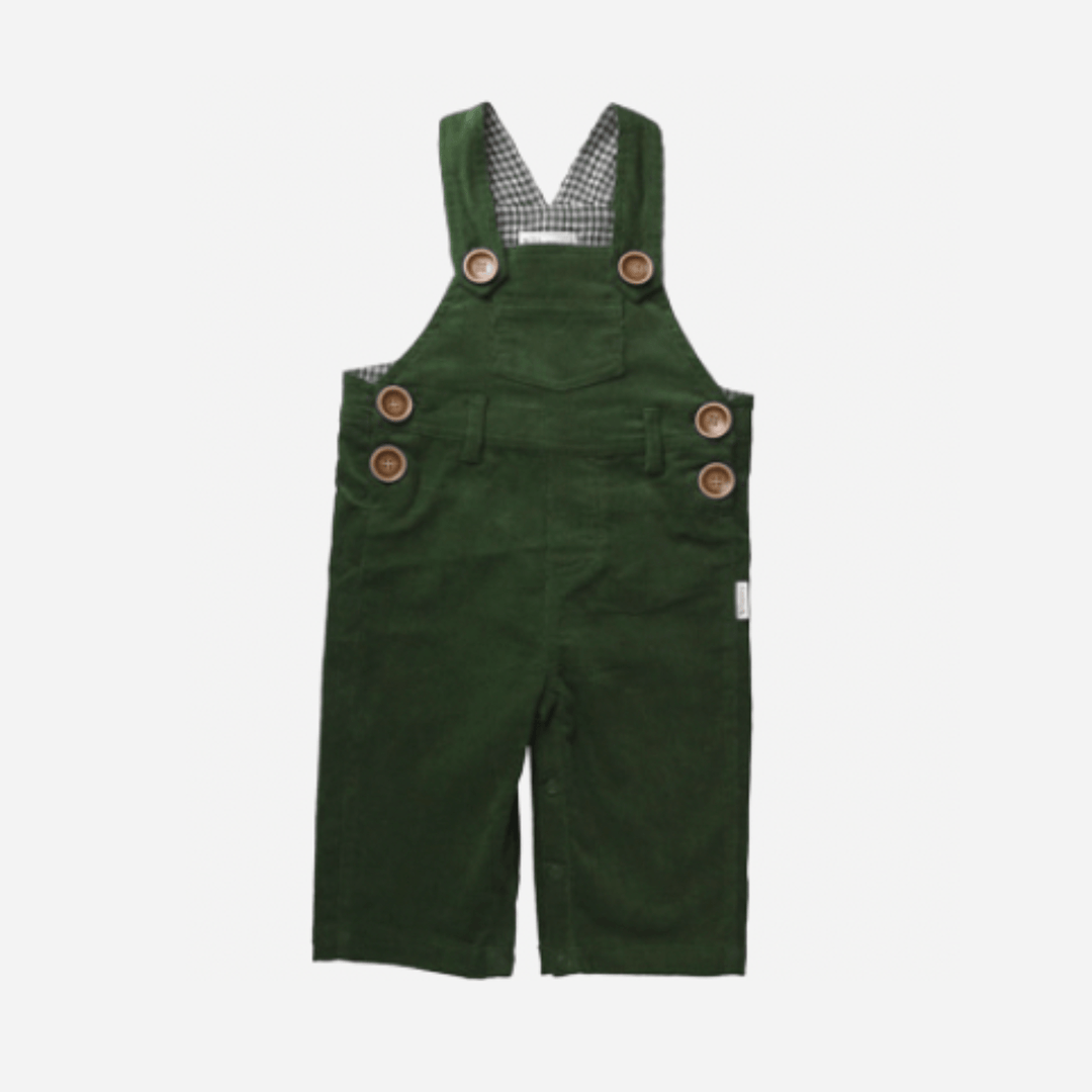 Love Henry Overalls Baby Boys Roy Dungaree - Green Corduroy