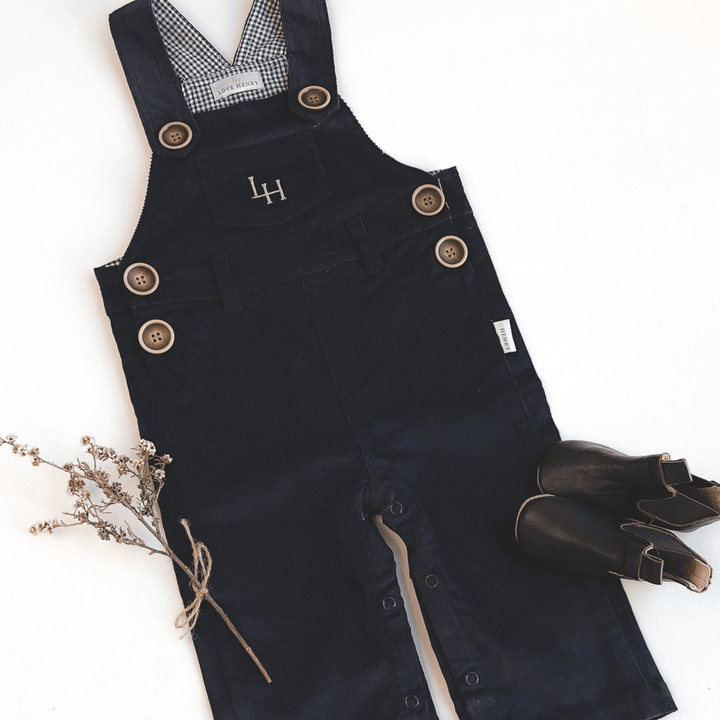 Love Henry Overalls Baby Boys Roy Dungaree - Navy Corduroy