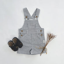 Load image into Gallery viewer, Love Henry Overalls Baby Boys Roy Dungaree - Navy Pinstripe
