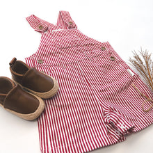 Load image into Gallery viewer, Love Henry Overalls Baby Boys Roy Dungaree - Red Pinstripe
