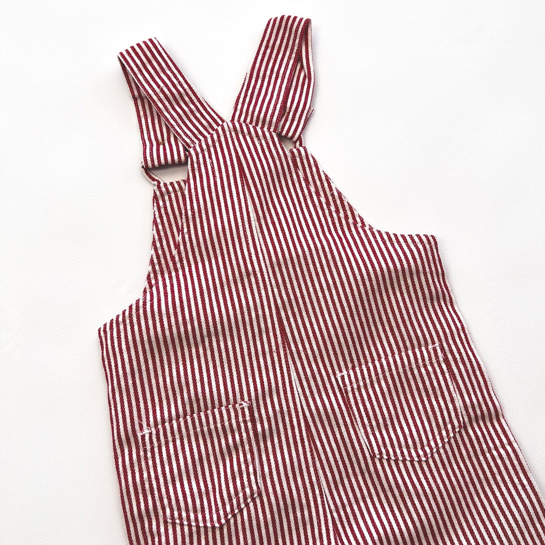 Love Henry Overalls Baby Boys Roy Dungaree - Red Pinstripe