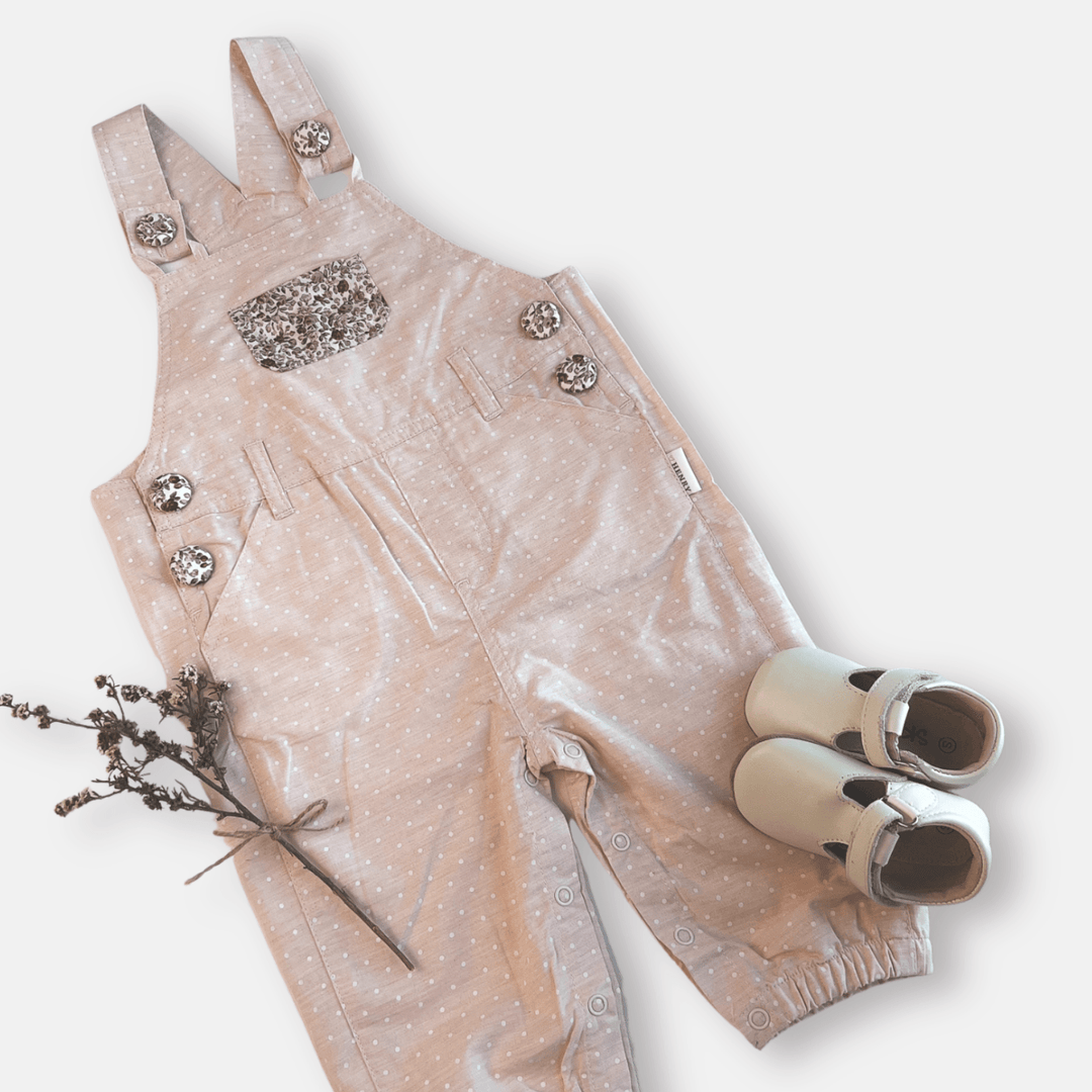 Love Henry Overalls Baby Girls Layla Dungaree - Pink Spot