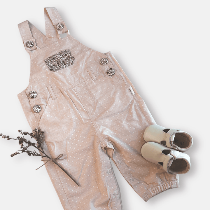 Love Henry Overalls Baby Girls Layla Dungaree - Pink Spot