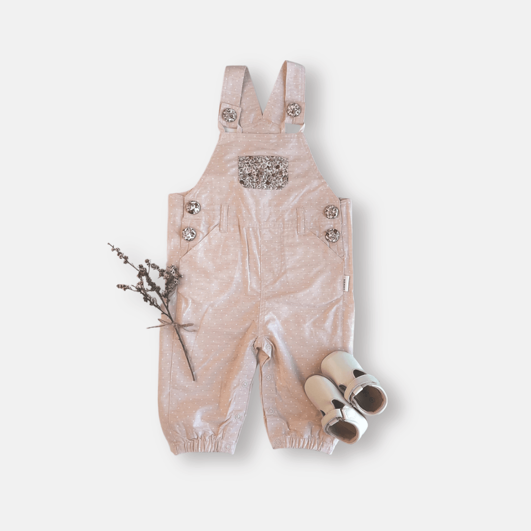 Love Henry Overalls Baby Girls Layla Dungaree - Pink Spot