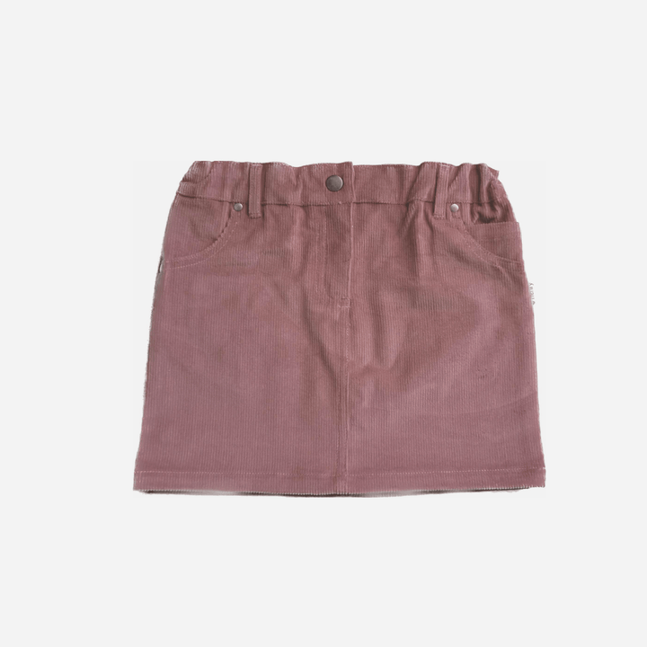 Love Henry Overalls Girls Straight Skirt - Pink Corduroy