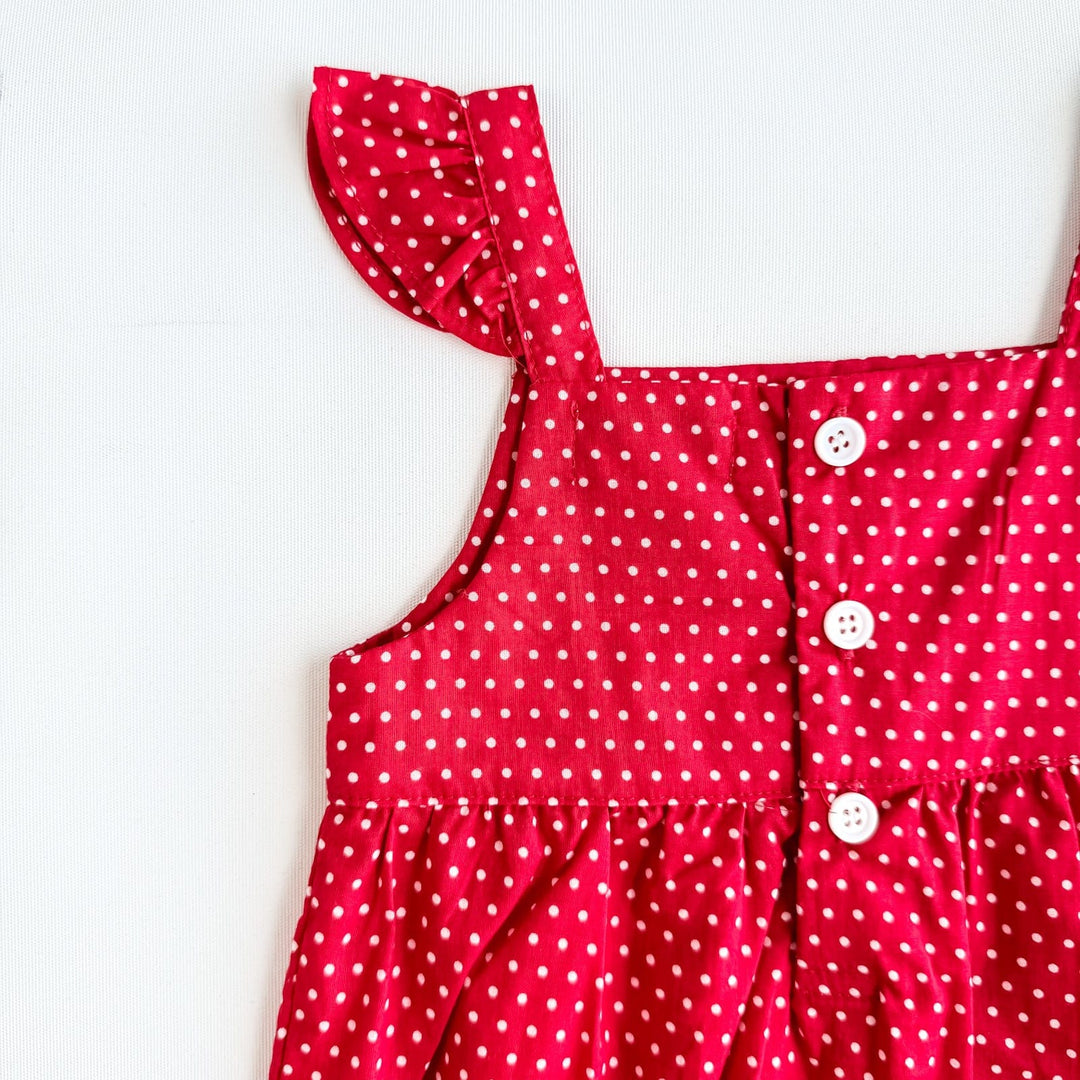 Love Henry Playsuits Baby Girls Freya Playsuit - Red Polka Dot